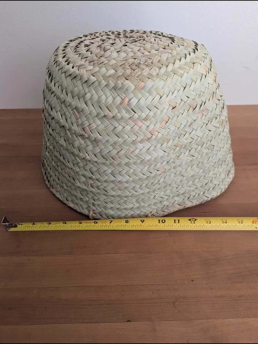 Handmade Woven Wicker Palm Seagrass Storage Basket w/ Handles